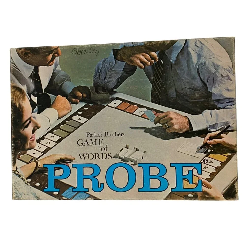Vintage Parker Brothers PROBE Parlor Board Game 1964 Word Family Fun